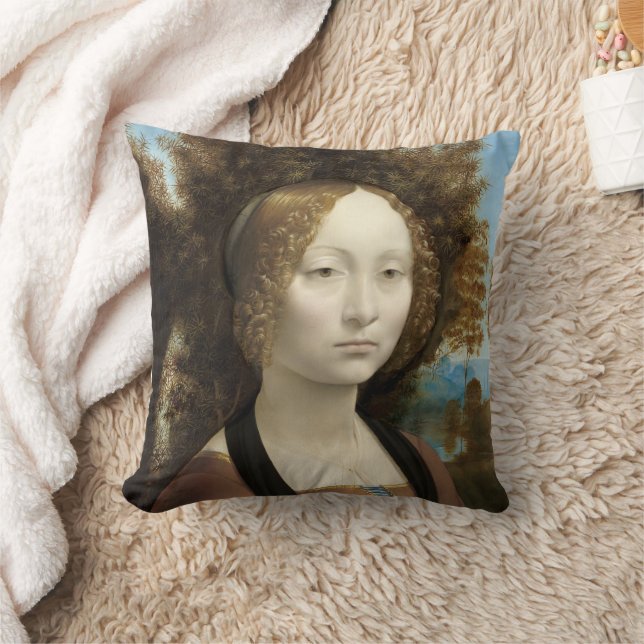 Coussin Ginevra de' Benci Leonardo da Vinci (Couverture)