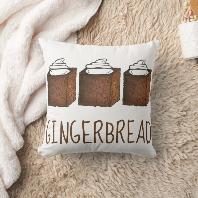 Coussin Gingembre Gingerbread Gâteau Sucre tranche épices  (Couverture)
