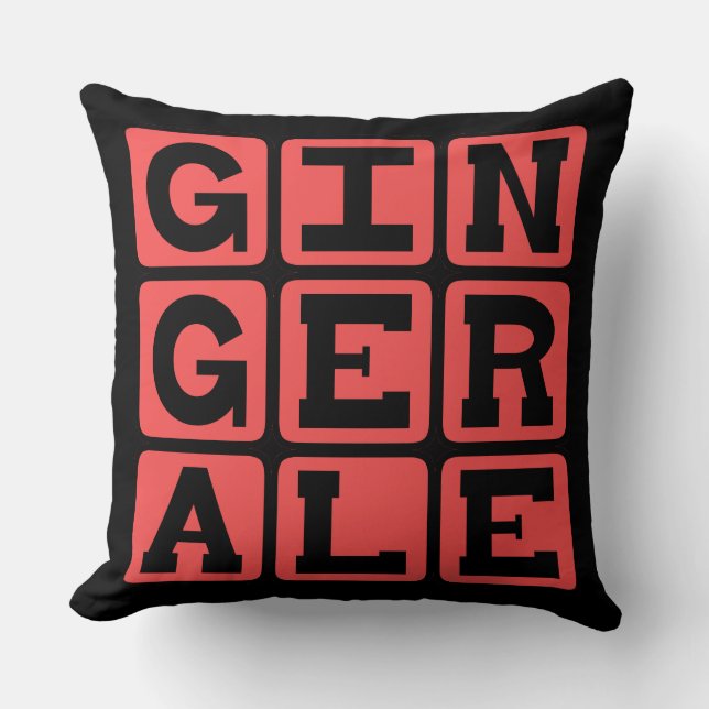 Coussin Ginger Ale, Médicament pour Maux d'Estomac (Recto)
