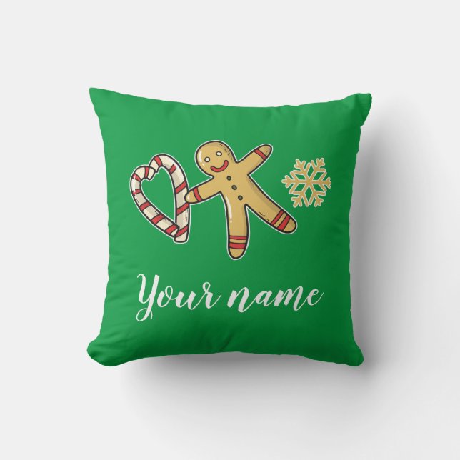 Coussin Gingerbreadman Love Thlow Pillow (Recto)