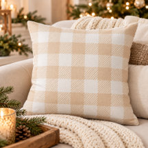 Gingham beige buffle