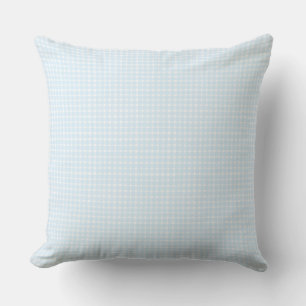 Coussin Gingham Grandmillennial - Bébé Bleu Cottagecore