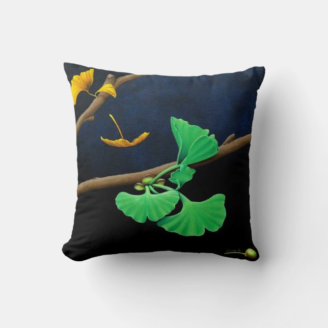 Coussin "Gingko " (Recto)