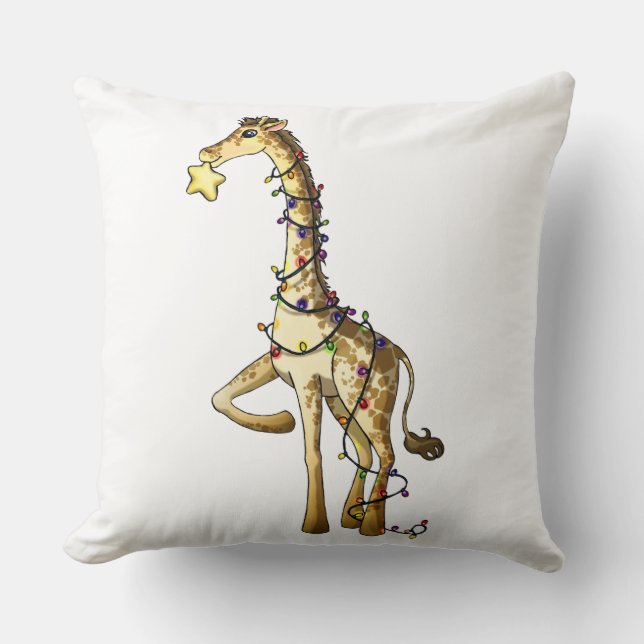 Coussin Girafe brillante (Recto)