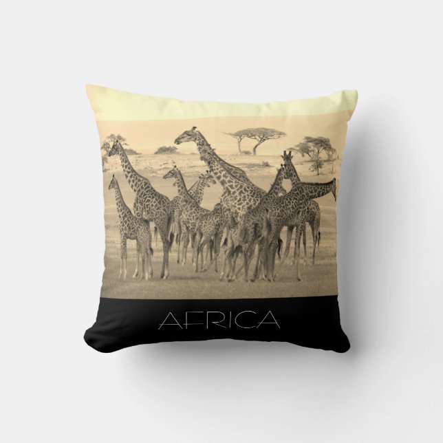 Coussin girafe réversible (Recto)