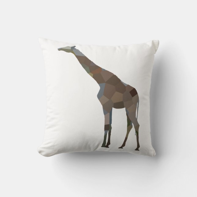 Coussin Giraffe de Patchwork (Recto)