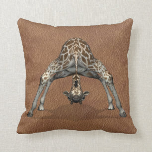 Coussin Giraffe flexible s'amusant