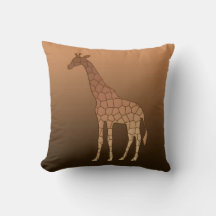 Giraffe géométrique moderne, cuivre et Brown