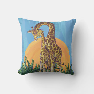 Coussin Giraffe maman et bébé