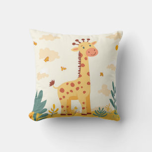 Coussin Giraffe Safari Thème Enfants Salle Nursery