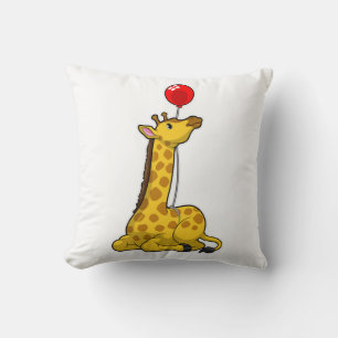 Coussin Giraffe with Balloon