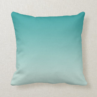 Coussin Girl Modern Turquoise Aqua Ombre