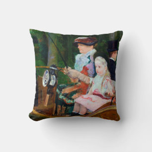 Coussin Girl Riding a Carrie, Mary Cassatt
