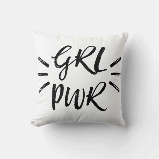Coussin Girlpower, GRLPWR (Recto)