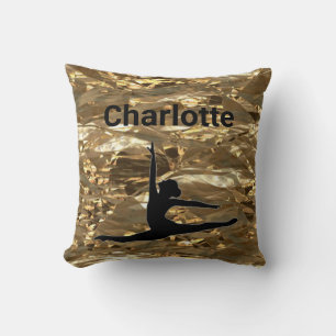 Coussin Girls Xcel Gold Gymnastique Personnalisée Nom/Anné