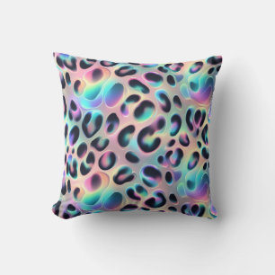 Coussin Girly Posh Imprimé Léopard Opale