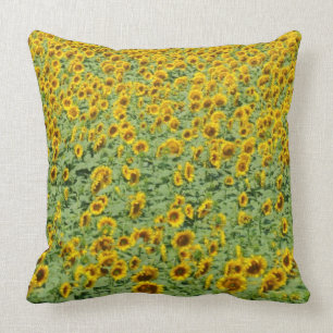 Coussin Gisement jaune de tournesol