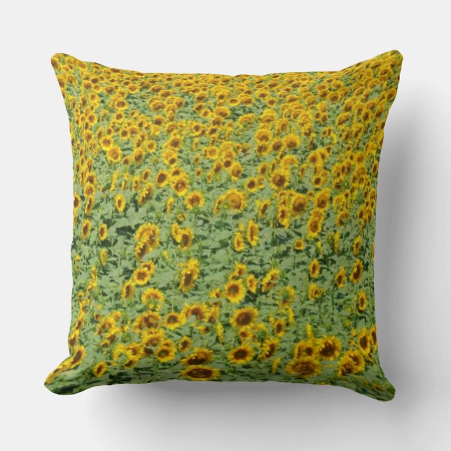 Coussin Gisement jaune de tournesol (Recto)