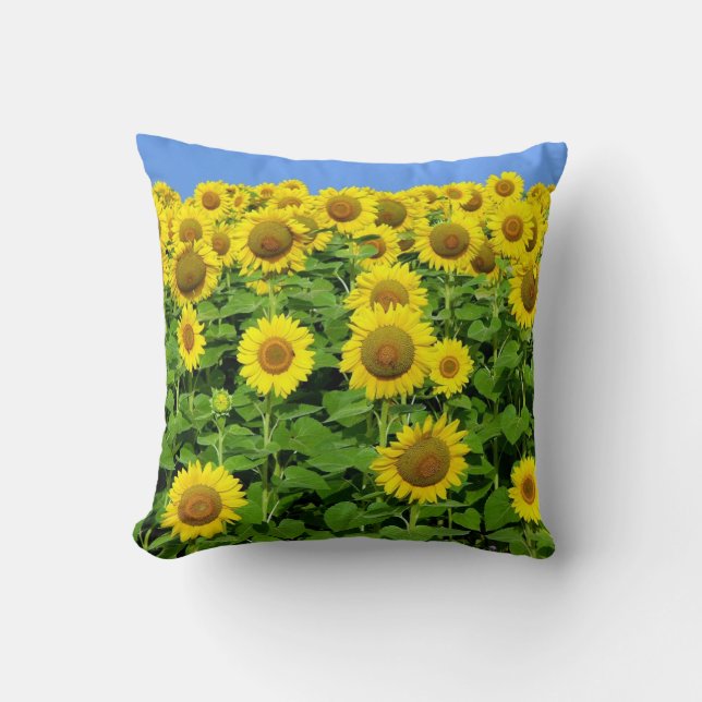 Coussin Gisements de tournesol (Recto)