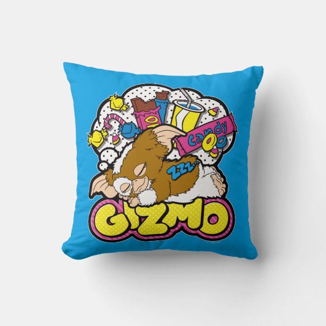 Coussin Gizmo | Rêver de sucreries (Recto)