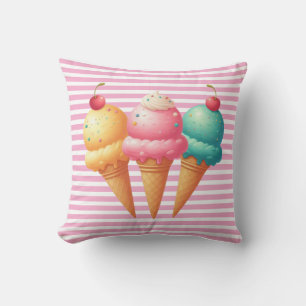 Coussin Glace colorée