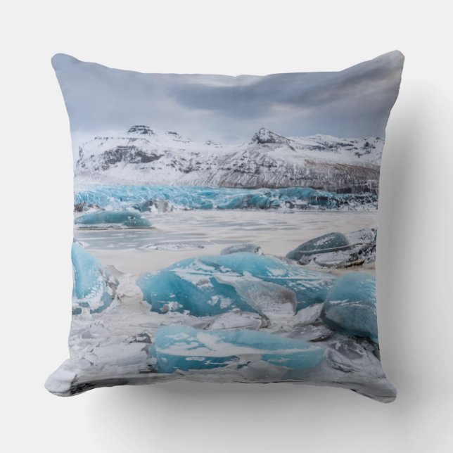 Coussin Glacier Ice paysage, Islande (Recto)