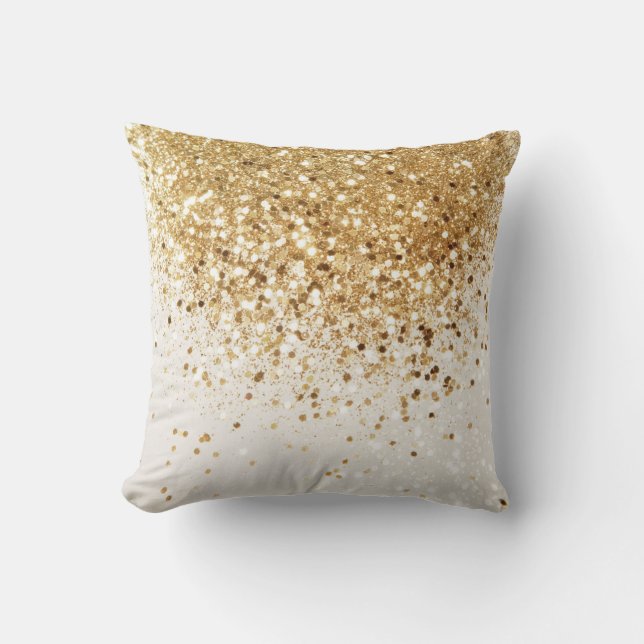 Coussin Glam de la Parties scintillant d'or Sparkling #2 (Recto)