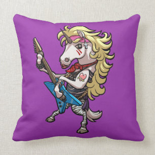Coussin Glam en métal cheveux Unicorne avec dessin de la g