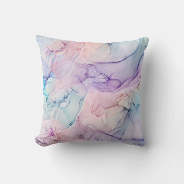 Coussin Glam Imaginaire épais moelleux Ethereal Pastel (Recto)