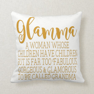 Coussin Glamma - grand-maman fabuleuse
