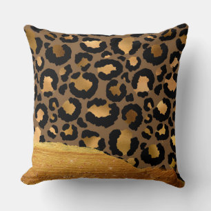 Coussin Glamour en métal Glamor Tcheetah Peau