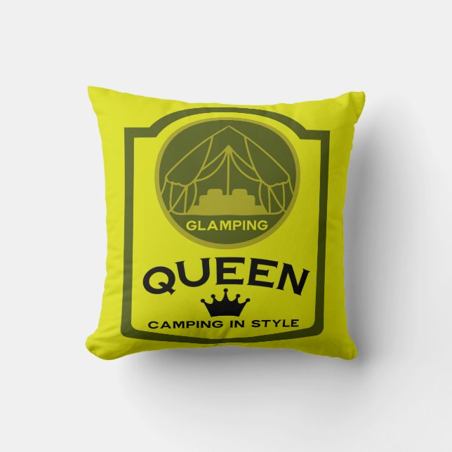 Coussin Glamping Queen Camping En Style (Recto)