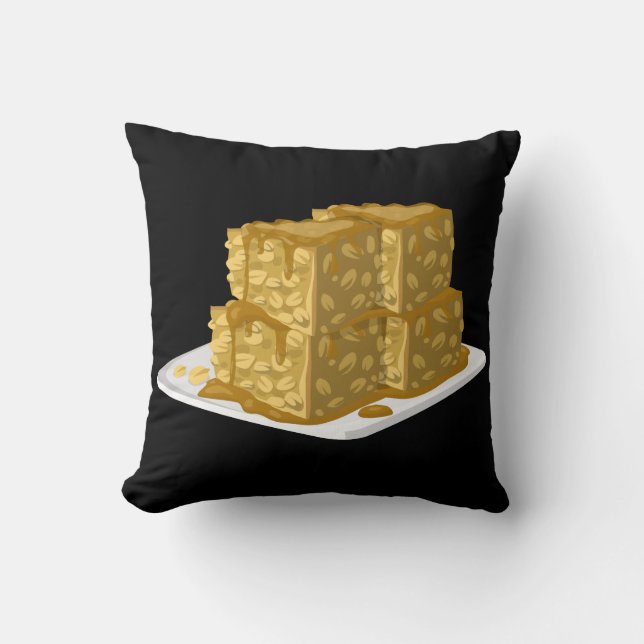 Coussin Glitch Food avoine gâteau (Recto)