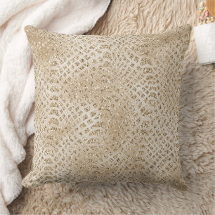 Coussin Glitzy Gold Glam Snake Skin