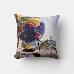 Coussin Globe d'Imperial Airways