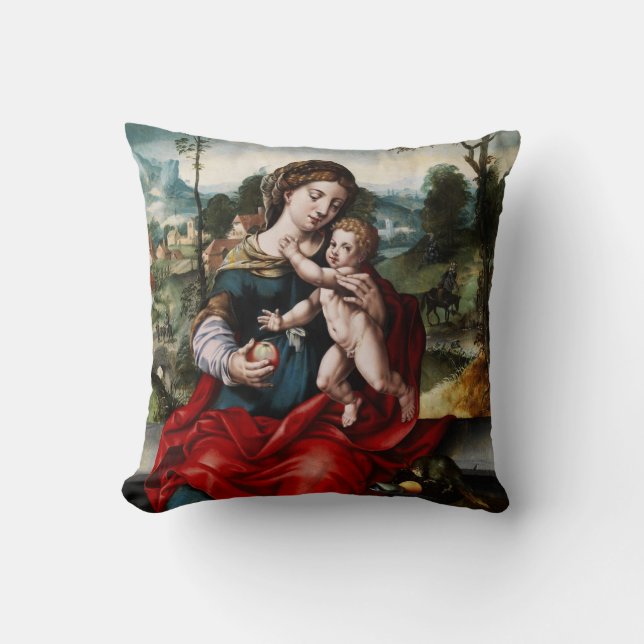 Coussin Gloire à Jésus et à Marie (Recto)
