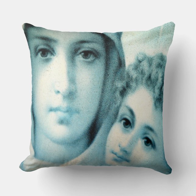 Coussin Gloire à Jésus et à Marie (Recto)
