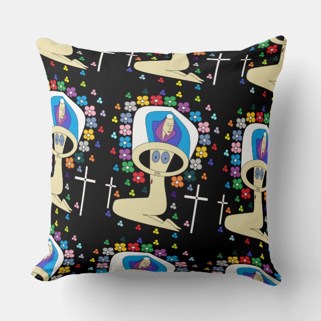 COUSSIN GLOIRE À LA VIERGE BÉNÉFICIÉE MARY (Recto)