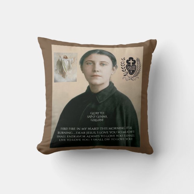 COUSSIN GLOIRE DE SAINT GEMMA GALGANI (Recto)