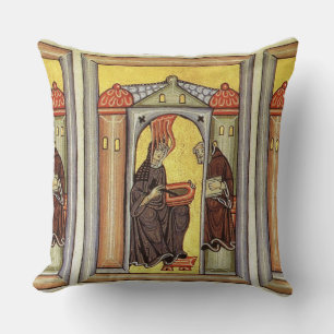 Coussin glory to hildegard of bingen