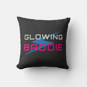 Coussin Glowing Baddie Neon Aesthetic