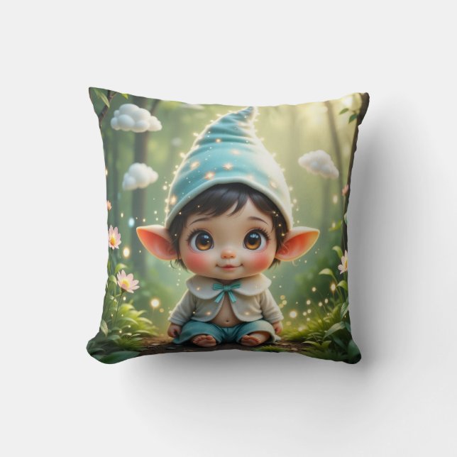 Coussin Gnome bébé mignonne (Recto)