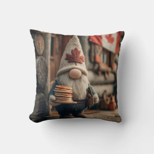 Coussin Gnome canadienne mignonne avec des crêpes