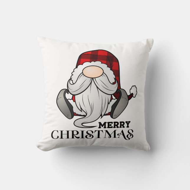 Coussin Gnome de Noël Cozy (Recto)