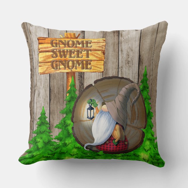 Coussin Gnome rustique doux Gnome (Recto)