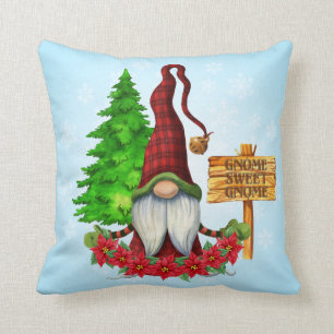 Coussin Gnome Sweet Gnome Winter Thon