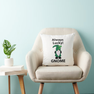 Coussin Gnome Trèfle Chanceux Fête de la Saint-Patrick Gno
