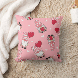 Coussin Gnomes de la Saint-Valentin fantaisistes avec des
