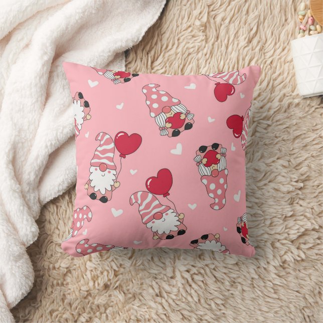 Coussin Gnomes de la Saint-Valentin fantaisistes avec des  (Couverture)
