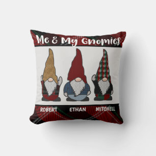 Coussin Gnomies de vacances personnalisées Moi et mes Gnom